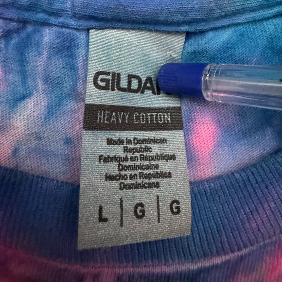 MYRTLE BEACH SOUTH CAROLINA GILDAN Multicolored Tie Dye Logo T Shirt in Large - Picture 4 of 7